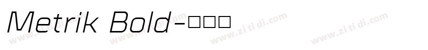 Metrik Bold字体转换